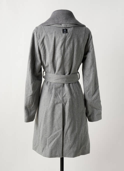 Manteau long gris BSB pour femme