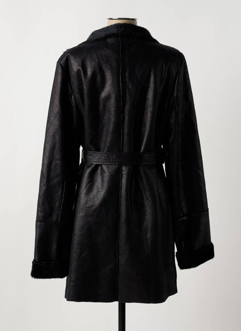 Manteau long noir LA FEE MARABOUTEE pour femme