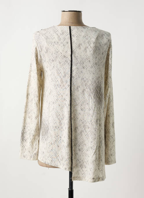 Pull tunique beige OZAI N KU pour femme