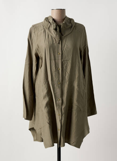 Tunique manches longues vert LUUKAA pour femme