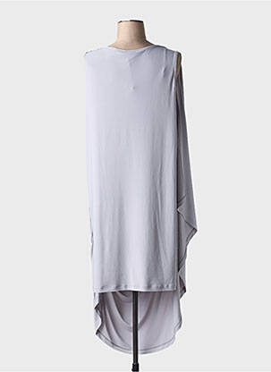 Robe mi-longue sans manche sans manche gris NIJII femme