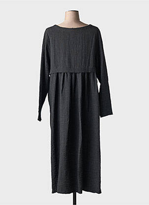 Robe longue manches longues manches longues gris K-DESIGN femme