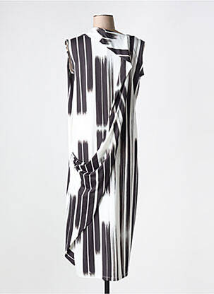 Robe mi-longue sans manche sans manche noir NIJII femme