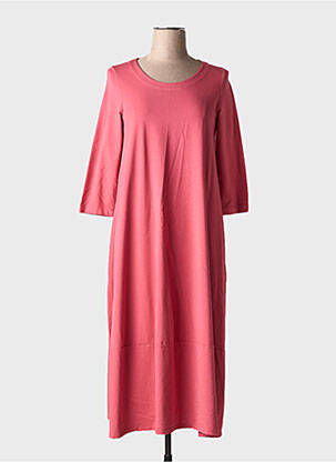 Robe mi-longue manches 3/4 manches 3/4 rouge MES SOEURS ET MOI femme