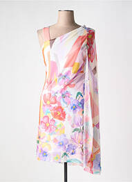 Robe courte coupe cintrée fines bretelles orange MALOKA femme