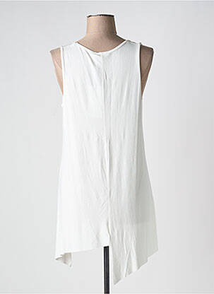 Tunique sans manche col rond beige LUUKAA femme