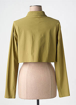 Chemisier coupe cintrée manches longues vert SARAH PACINI femme