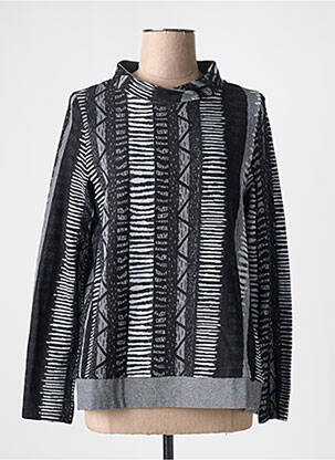 Pull stretch manches longues noir VETONO femme
