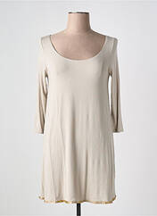Tunique manches longues beige SARAH PACINI pour femme seconde vue