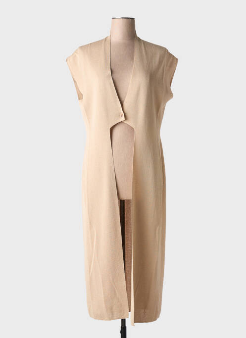 Gilet sans manche beige SARAH PACINI pour femme