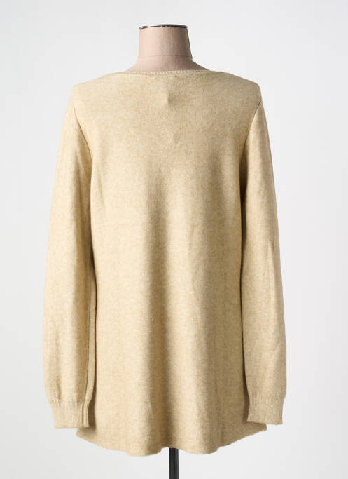 Pull tunique beige YELLOW LABEL pour femme