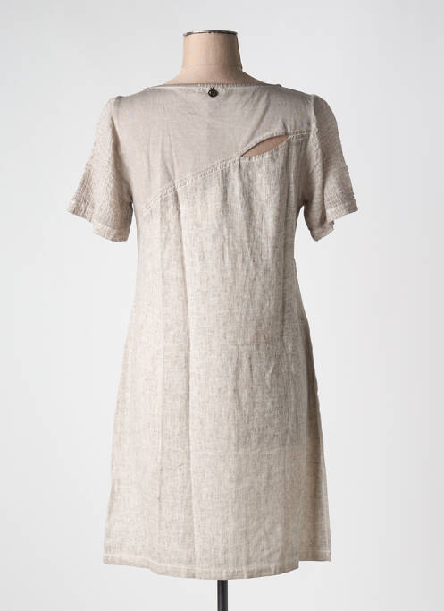 Robe courte gris MALOKA pour femme