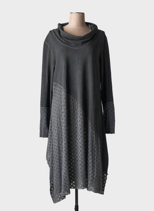 Robe mi-longue gris LUUKAA pour femme