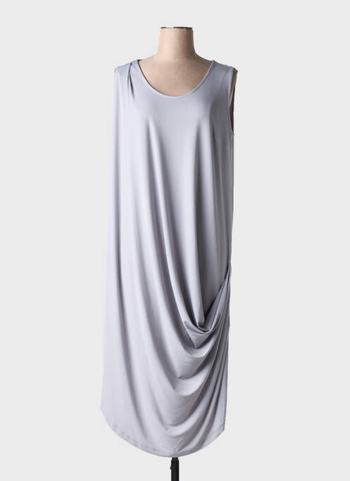 Robe mi-longue gris NIJII pour femme
