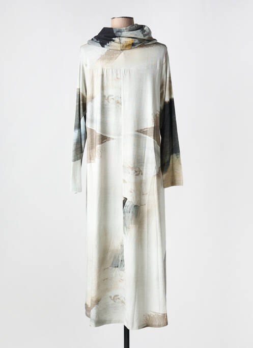 Robe mi-longue gris NIJII pour femme