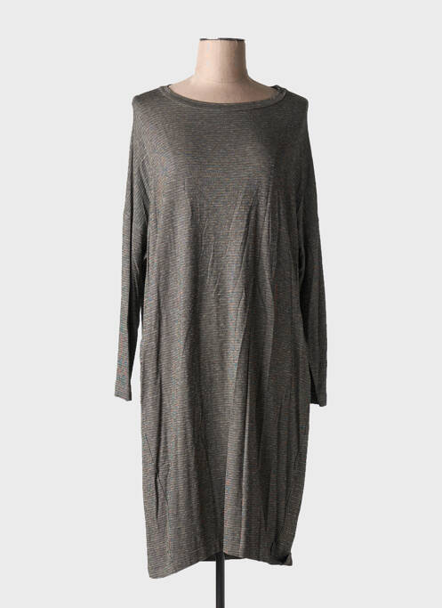 Robe mi-longue gris OSKA pour femme