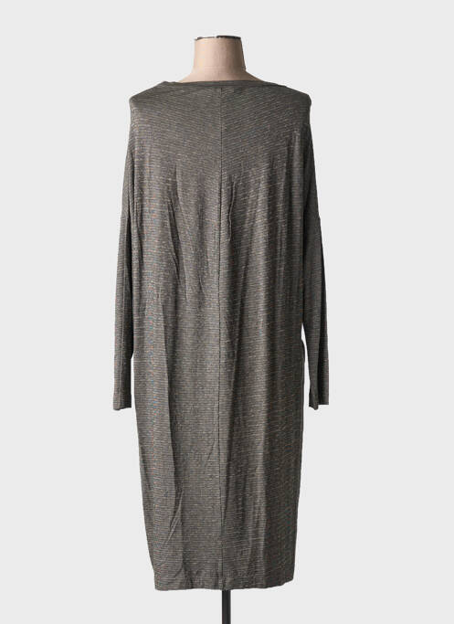 Robe mi-longue gris OSKA pour femme
