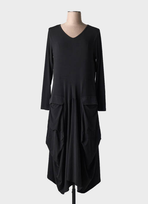 Robe mi-longue noir K-DESIGN pour femme
