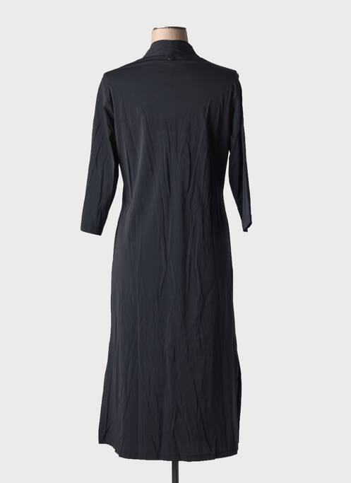 Robe mi-longue noir MALOKA pour femme