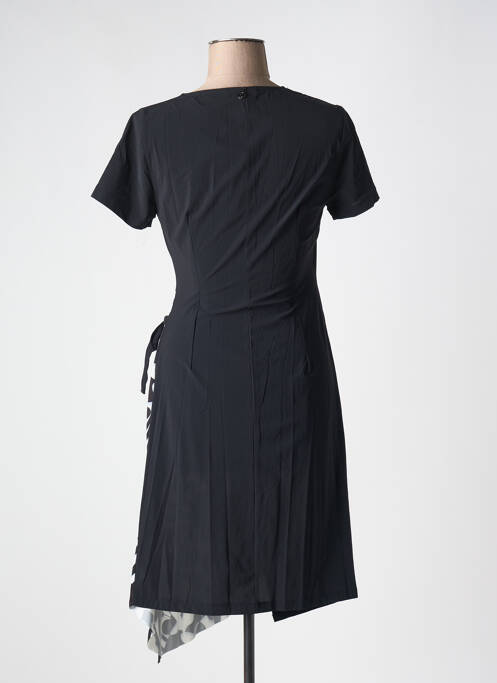 Robe mi-longue noir MALOKA pour femme
