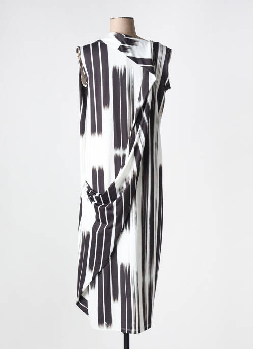 Robe mi-longue noir NIJII pour femme