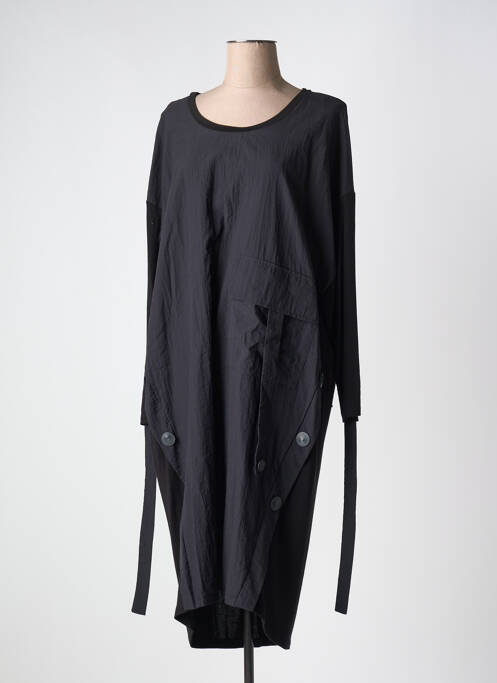 Robe mi-longue noir NIJII pour femme