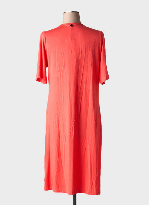Robe mi-longue orange MALOKA pour femme