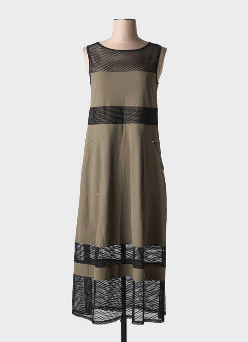 Robe mi-longue vert MC PLANET pour femme