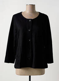 Veste casual col rond noir G!OZE femme