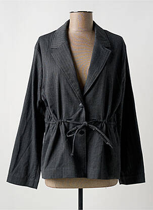 Blazer finition intérieure biaisée gris MASAI femme