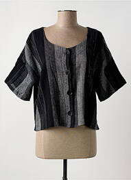 Veste casual coupe droite noir G!OZE femme