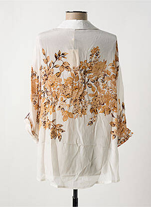 Chemisier imprimé fleurs manches longues beige CREAM femme