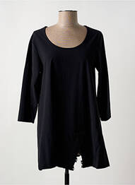 Tunique manches longues col rond noir G!OZE femme