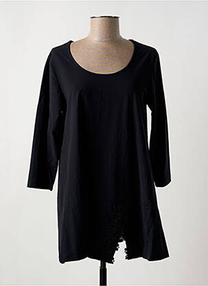 Tunique manches longues col rond noir G!OZE femme