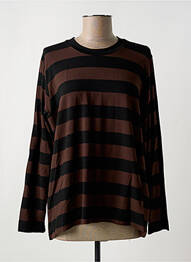 T-shirt manches longues manches longues marron MASAI femme