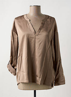 Blouse manches longues manches longues marron CREAM femme