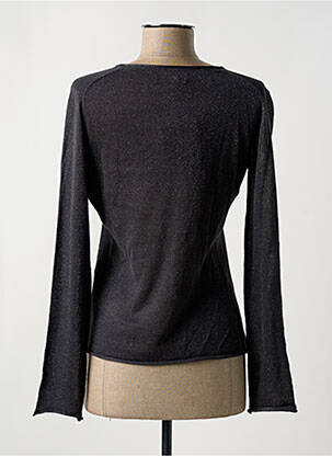 Pull coupe cintrée manches longues gris SURKANA femme