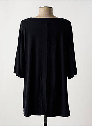 Tunique manches longues col v noir MALOKA femme