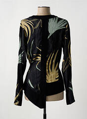 Gilet cache-cœur noir NÖR pour femme seconde vue