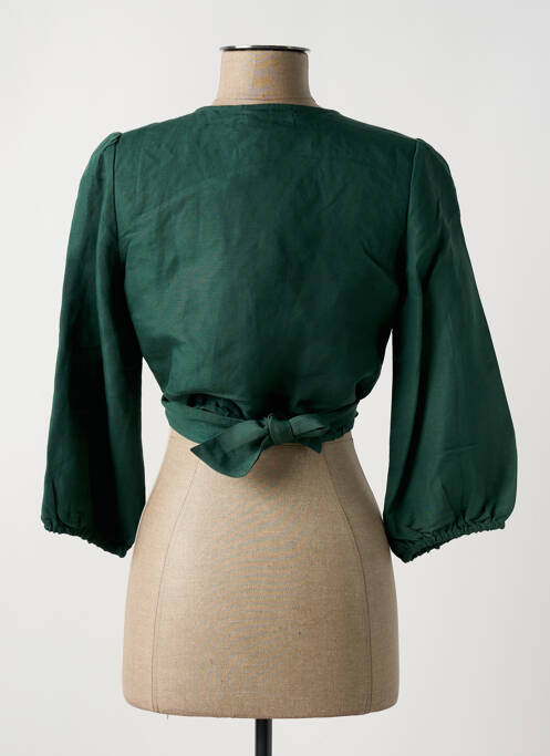 Gilet cache-cœur vert SURKANA pour femme