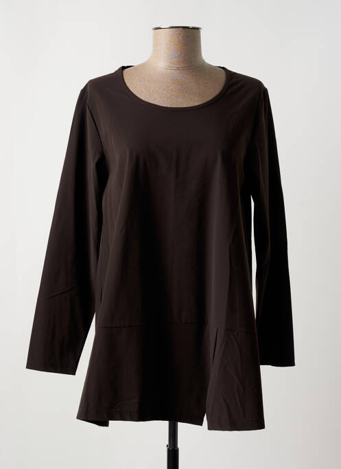 Tunique manches longues marron G!OZE pour femme