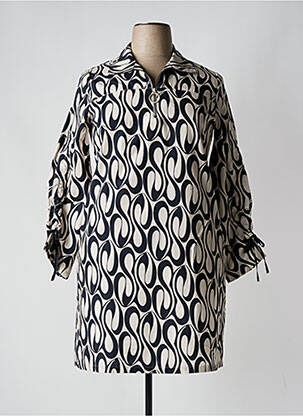 Robe courte manches 3/4 manches 3/4 noir TUZZI femme