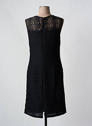Robe mi-longue sans manche sans manche noir LESLIE femme
