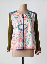 Veste casual col rond rose POUPÉE CHIC BY MERCEDES DE MIGUEL femme