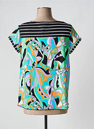 T-shirt coupe droite manches courtes vert OLIVIER PHILIPS femme