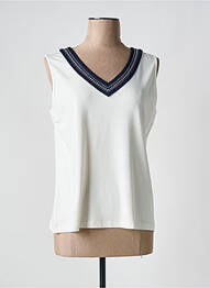 Débardeur col v sans manche beige FUEGO WOMAN femme