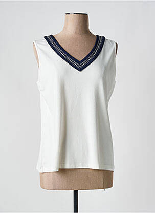 Débardeur col v sans manche beige FUEGO WOMAN femme