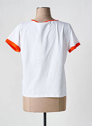 T-shirt stretch manches courtes orange POUPÉE CHIC BY MERCEDES DE MIGUEL femme