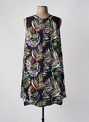 Robe mi-longue coupe fluide sans manche noir PAUSE CAFE femme