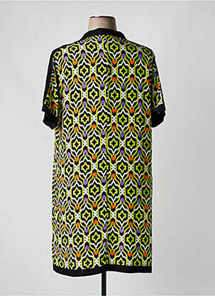 Robe courte manches courtes manches courtes noir ELEONORA AMADEI femme